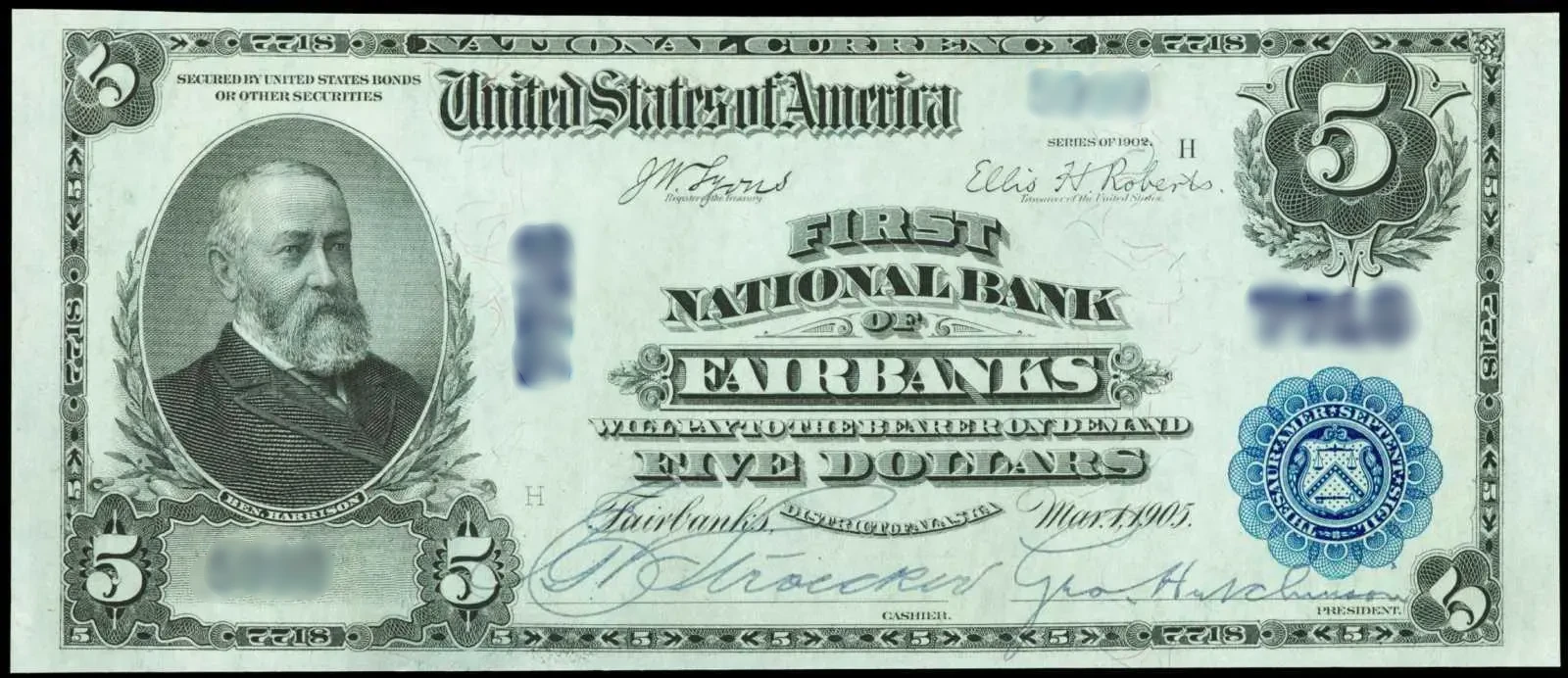 Examples of valuable currency from Alaska